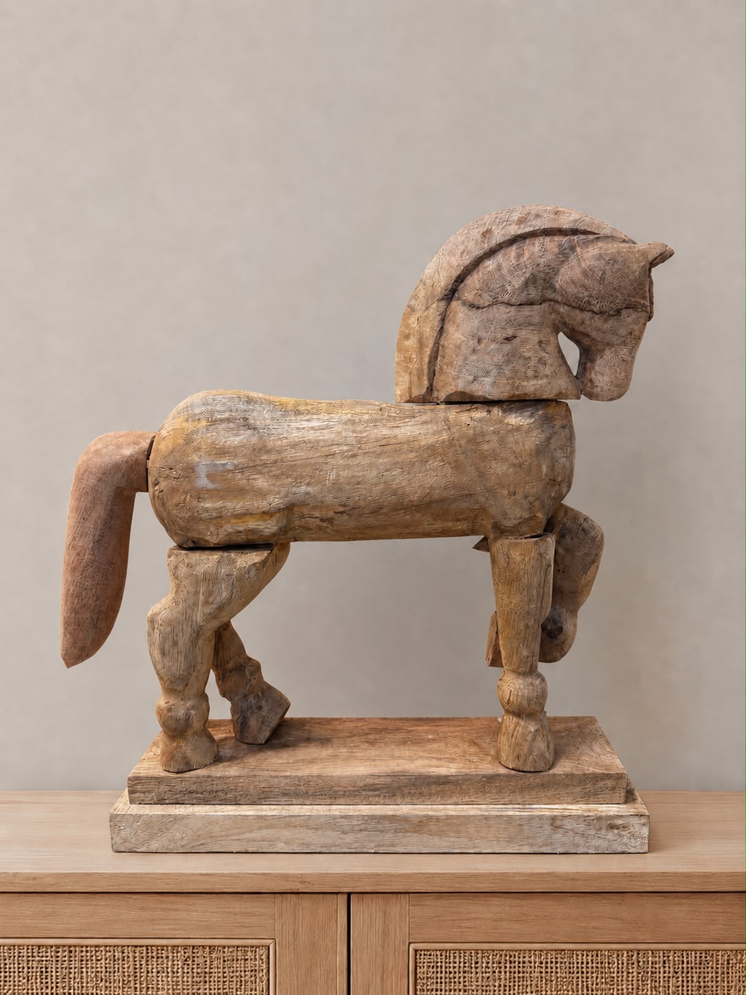 Houten paard - Hoogte 53 cm