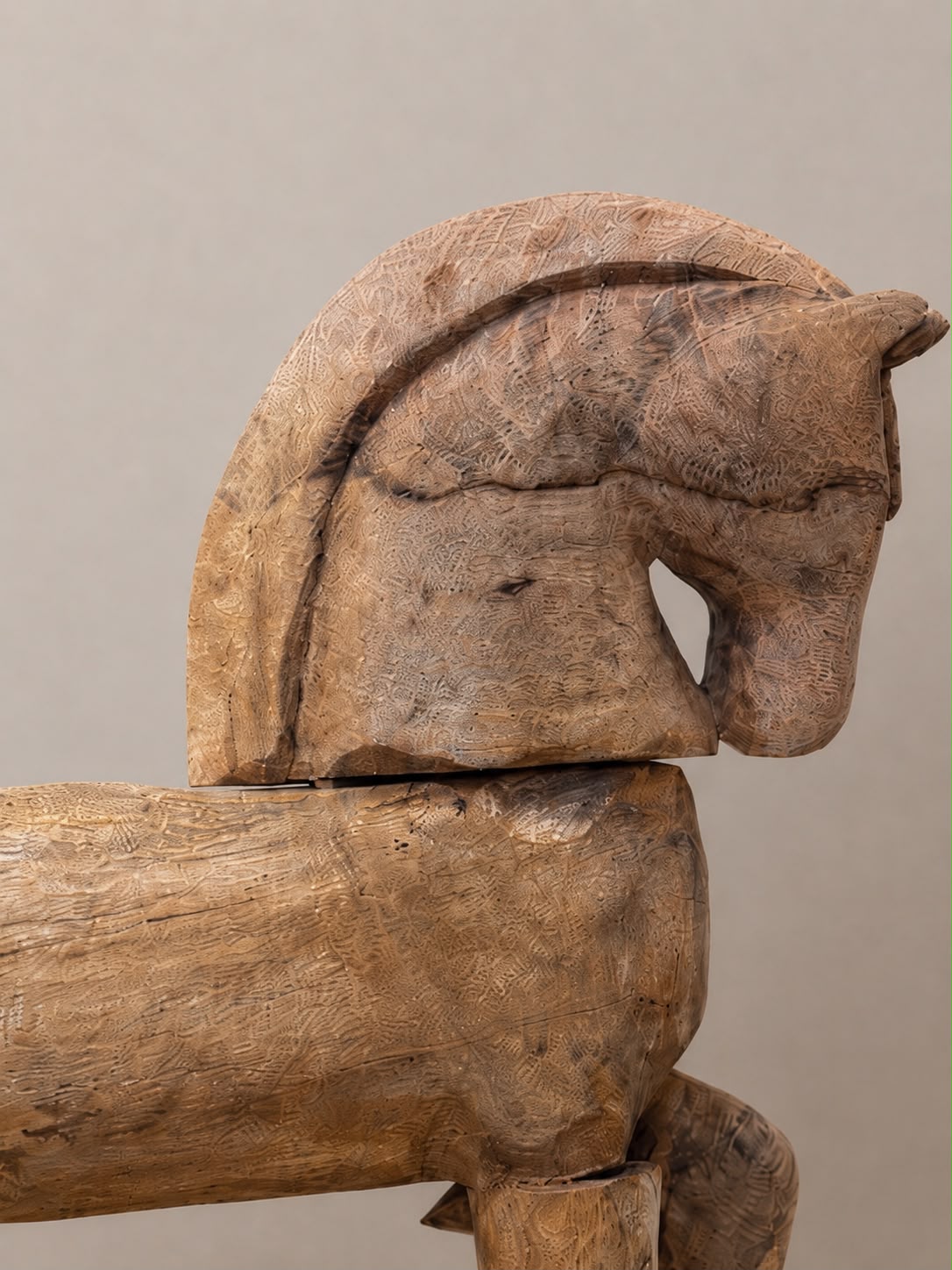 Houten paard - Hoogte 53 cm
