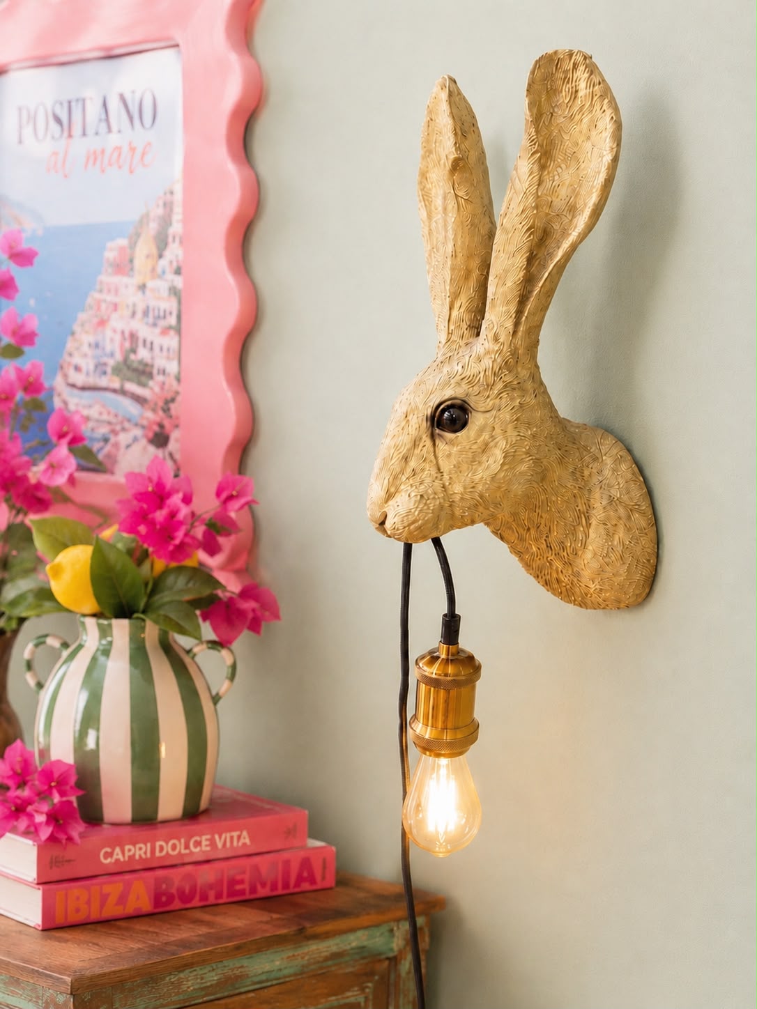 Lamp haas - Hoogte 46 cm