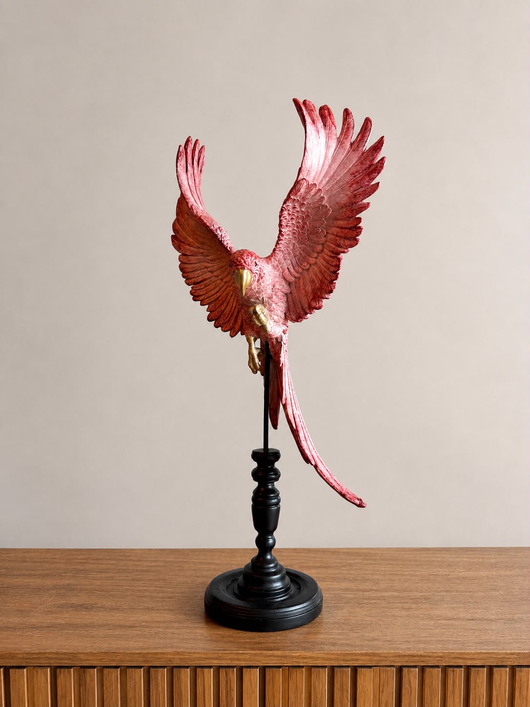Baroque Papegaai op Stok - Hoogte 52,5 cm