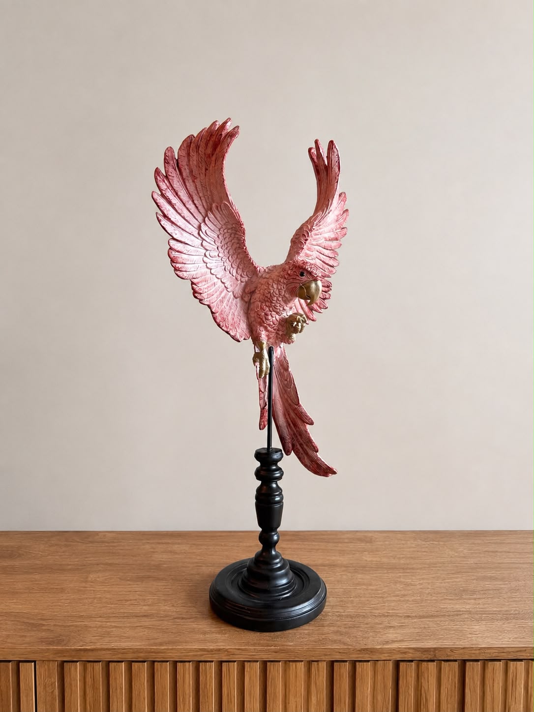 Baroque Papegaai op Stok - Hoogte 52,5 cm