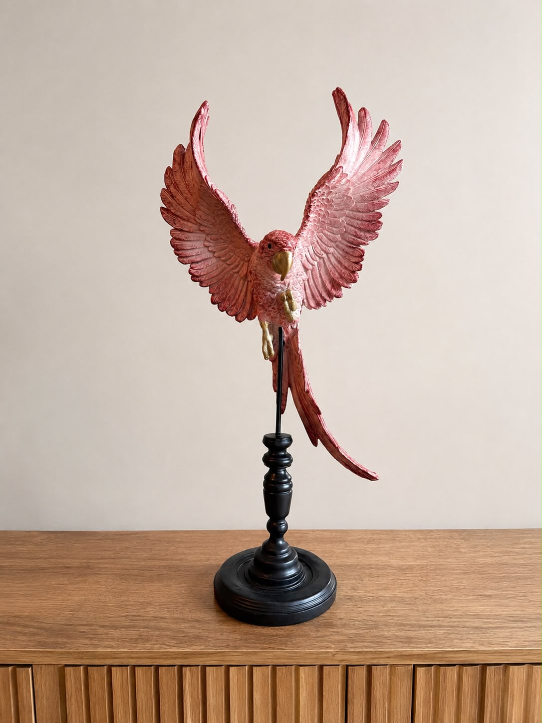 Baroque Papegaai op Stok - Hoogte 52,5 cm